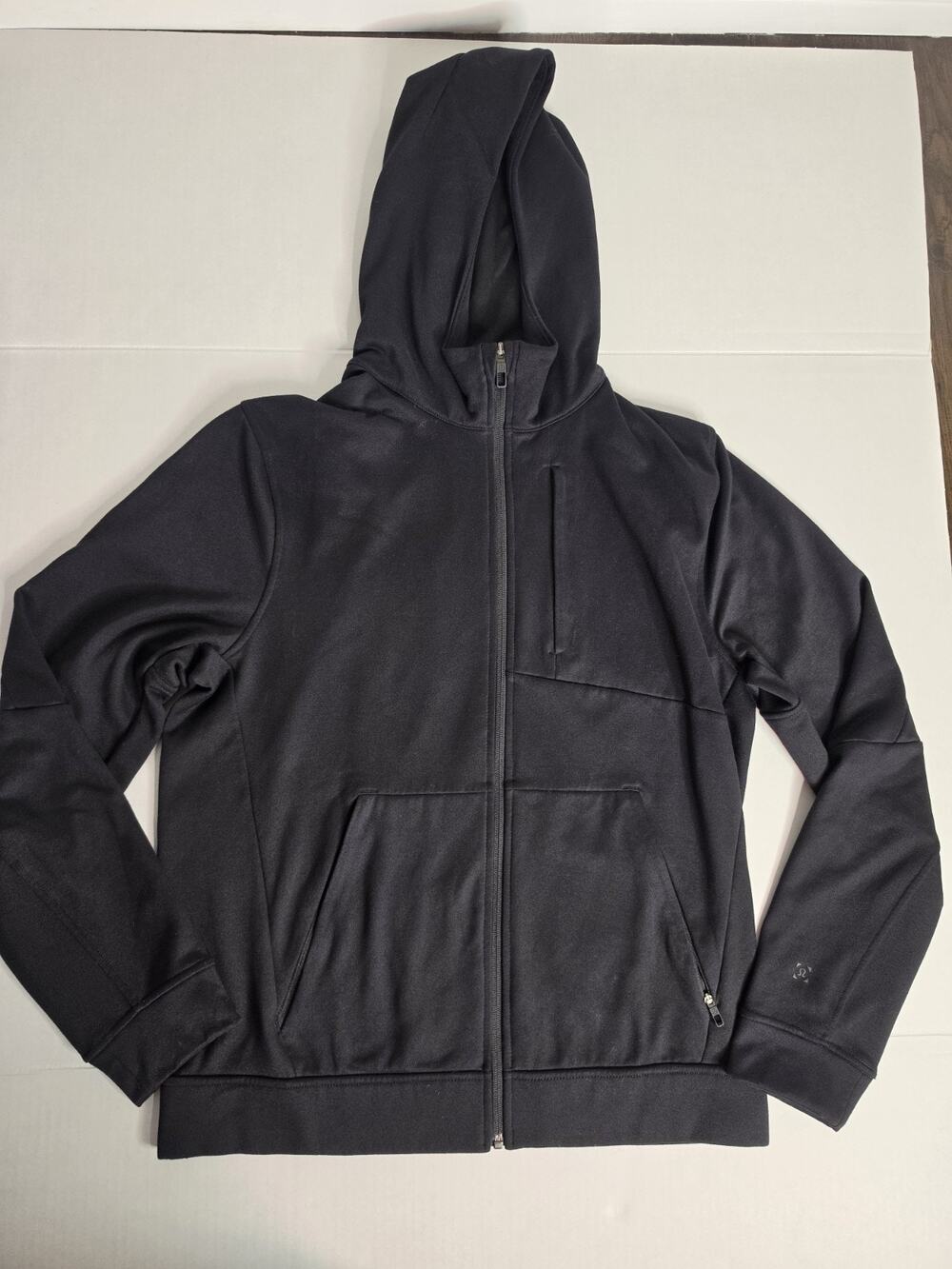 Lululemon City Sweat Zip Up Hoodie Mens SZ M Thermo Jacet Black Pockets M3BC2S